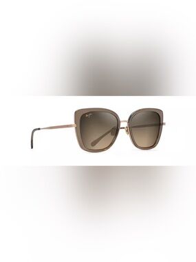 NEW Maui Jim Sunglasses Violet Lake Transparent Taupe Gold HCL Bronze Polarized